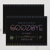 Uitnodiging afscheid (Voorkant / Achterkant)