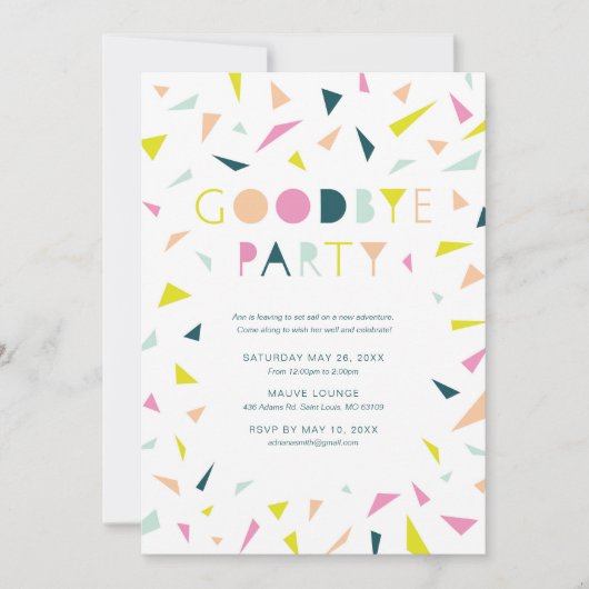 Uitnodiging afscheid (Voorkant)