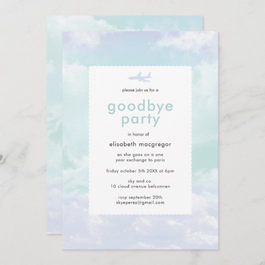 Uitnodiging afscheid (Voorkant / Achterkant)