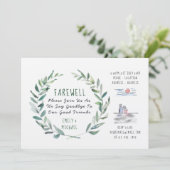 Uitnodiging afscheid feestje Kraft robuuste kunst (Staand voorkant)