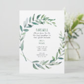 Uitnodiging afscheid feestje Kraft robuuste kunst (Staand voorkant)