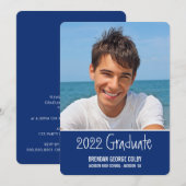 UITNODIGING AFSCHIEDSFOTO EENVOUDIG EFFEN KONINKLI (Voorkant / Achterkant)