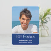 UITNODIGING AFSCHIEDSFOTO EENVOUDIG EFFEN KONINKLI (Staand voorkant)