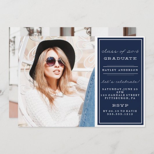 UITNODIGING AFSCHOLING KLAS VAN 2016 (Voorkant / Achterkant)