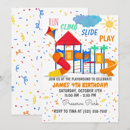 Uitnodiging afspeelterrein (Voorkant / Achterkant)