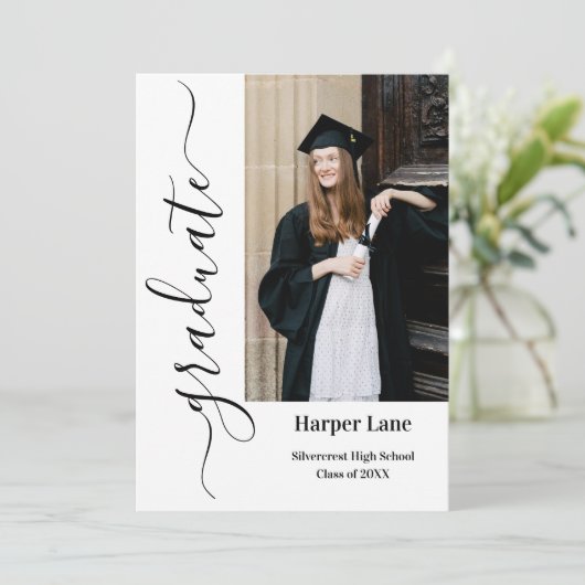 Uitnodiging Afstudeerfeest (Staand voorkant)