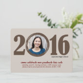 Uitnodiging Afstuderen 2016 (Staand voorkant)