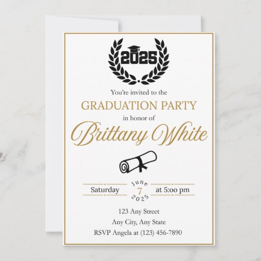 Uitnodiging Afstuderen 2025 (Voorkant)