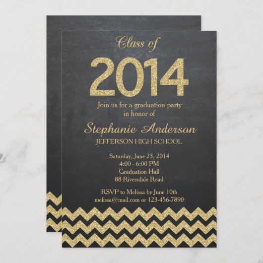 Uitnodiging afstuderen/Afstuderen uitnodigen (Voorkant / Achterkant)