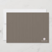 Uitnodiging afstuderen Pin Stripe (Achterkant)