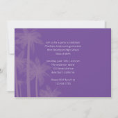 Uitnodiging Afstuderen tropische palmbomen (Achterkant)