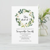 Uitnodiging afstuderen universiteit (Staand voorkant)