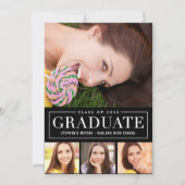 Uitnodiging Afstuderen zonder rooster EDITABLE KLO (Voorkant)