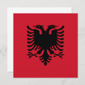 Uitnodiging Albanië om vlag te voeren (Voorkant / Achterkant)