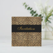 Uitnodiging Alle gelegenheden Dierlijke Druk (Staand voorkant)