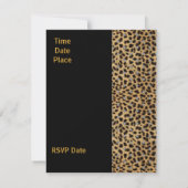 Uitnodiging Alle gelegenheden Dierlijke Druk Voeg (Achterkant)