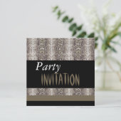 Uitnodiging Alle gelegenheden Dierslang Zwarte Hui (Staand voorkant)