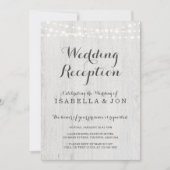 Uitnodiging Alleen Bruiloftsreceptie, Rustieke Rom (Voorkant)