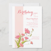 Uitnodiging Alstroemeria Flowers (Voorkant)