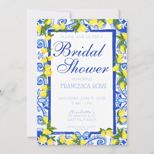 Uitnodiging Amalfi Coast (Voorkant)