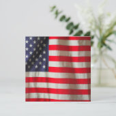 Uitnodiging Amerikaanse vlag (Staand voorkant)