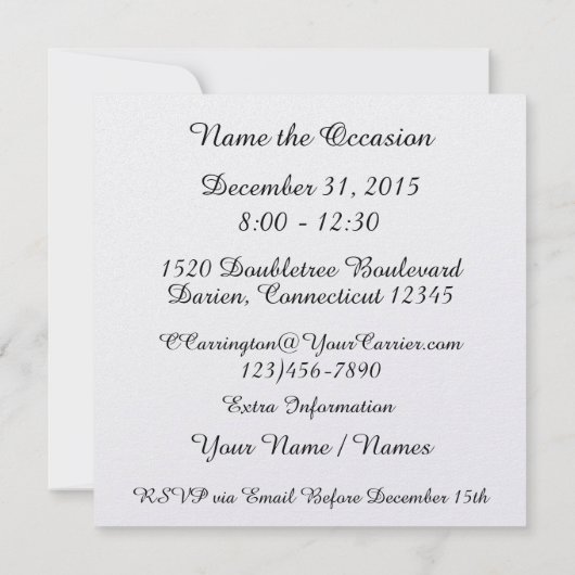 Uitnodiging Amerikaanse vlag - SRF (Achterkant)