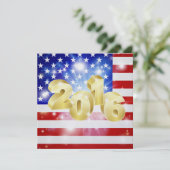 Uitnodiging Amerikaanse vlag - SRF (Staand voorkant)