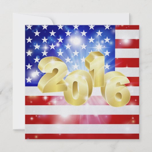 Uitnodiging Amerikaanse vlag - SRF (Voorkant)