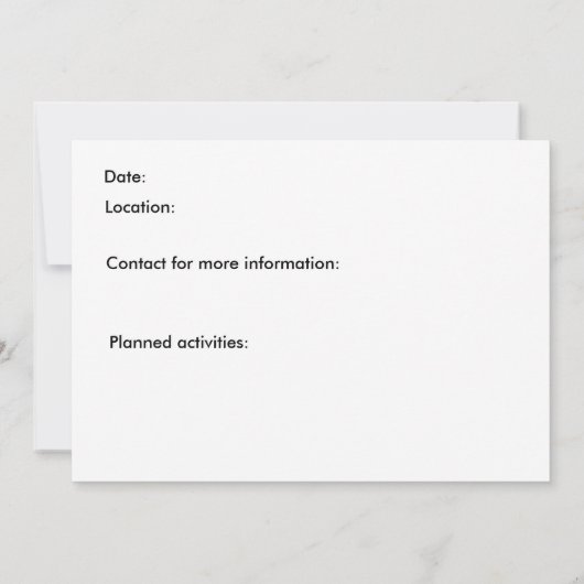 Uitnodiging - Antiek auto (Achterkant)