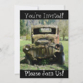 Uitnodiging Antiek  partij voor de aflossing van v (Voorkant)