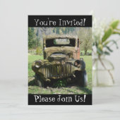 Uitnodiging Antiek  partij voor de aflossing van v (Staand voorkant)