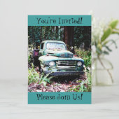 Uitnodiging Antiek  partij voor de aflossing van v (Staand voorkant)