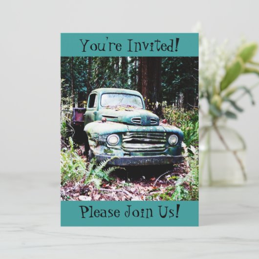 Uitnodiging Antiek  partij voor de aflossing van v (Staand voorkant)