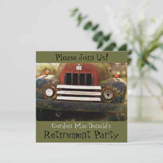 Uitnodiging Antiek partij voor de aflossing van vr (Staand voorkant)