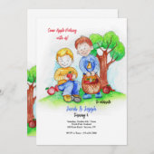 Uitnodiging Appelpluk Jongens (Voorkant / Achterkant)