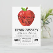 Uitnodiging Apple Teacher Retirement Party (Staand voorkant)