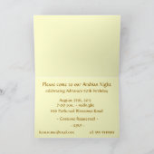 Uitnodiging Arabische Nacht (Binnen)