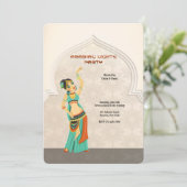 Uitnodiging Arabische Nacht (Staand voorkant)