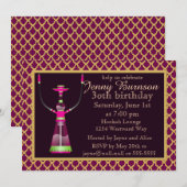 Uitnodiging Arabische Nights Hookah (Voorkant / Achterkant)