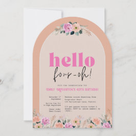 Uitnodiging Arch Roos bloemenpracht, 40ste verjaar