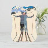 Uitnodiging  Art Deco Love Engagement Party (Staand voorkant)