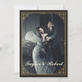 uitnodiging Art Nieuw Glas in lood (Achterkant)