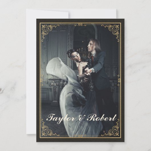 uitnodiging Art Nieuw Glas in lood (Achterkant)