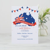 Uitnodiging Australië Day Party (Staand voorkant)