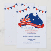 Uitnodiging Australië Day Party (Voorkant / Achterkant)