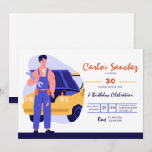 Uitnodiging Automechanicien (Voorkant / Achterkant)