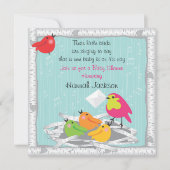 Uitnodiging baby-Baby shower nest (Voorkant)