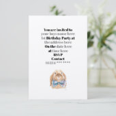 Uitnodiging - Baby jongens 1e verjaardag (Staand voorkant)