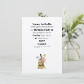 Uitnodiging - Baby meisjes 1e verjaardag (Staand voorkant)