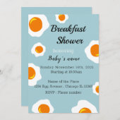 Uitnodiging baby ontbijtfeest (Voorkant / Achterkant)